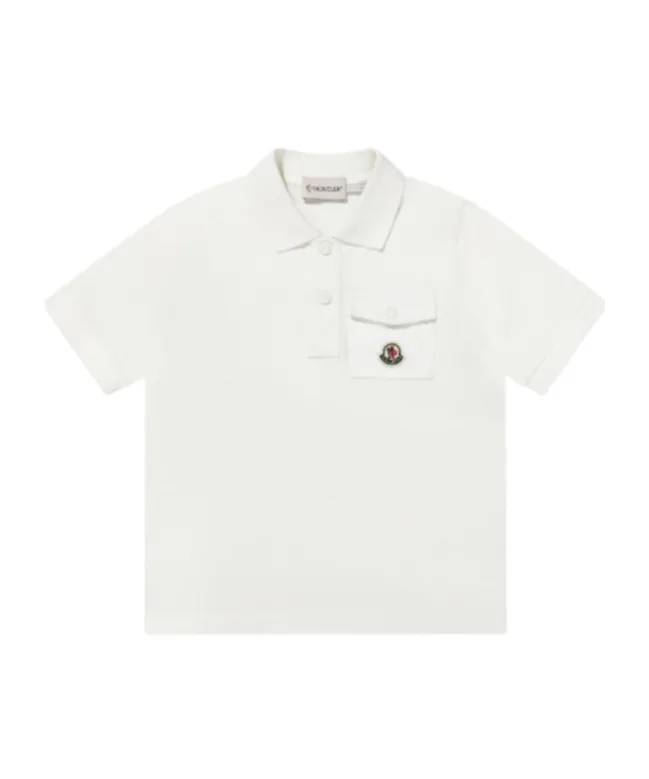 Moncler Enfant Short Sleeved Polo Shirt