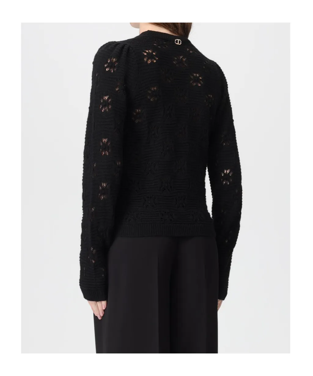 Floral-Pattern Sweater
