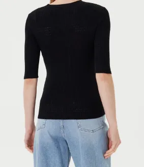 Ribbed Embellished Top