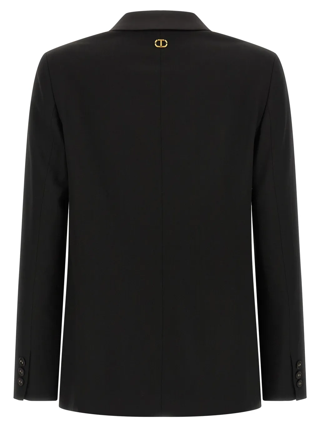 Twinset V-Neck Double-Breasted Blazer