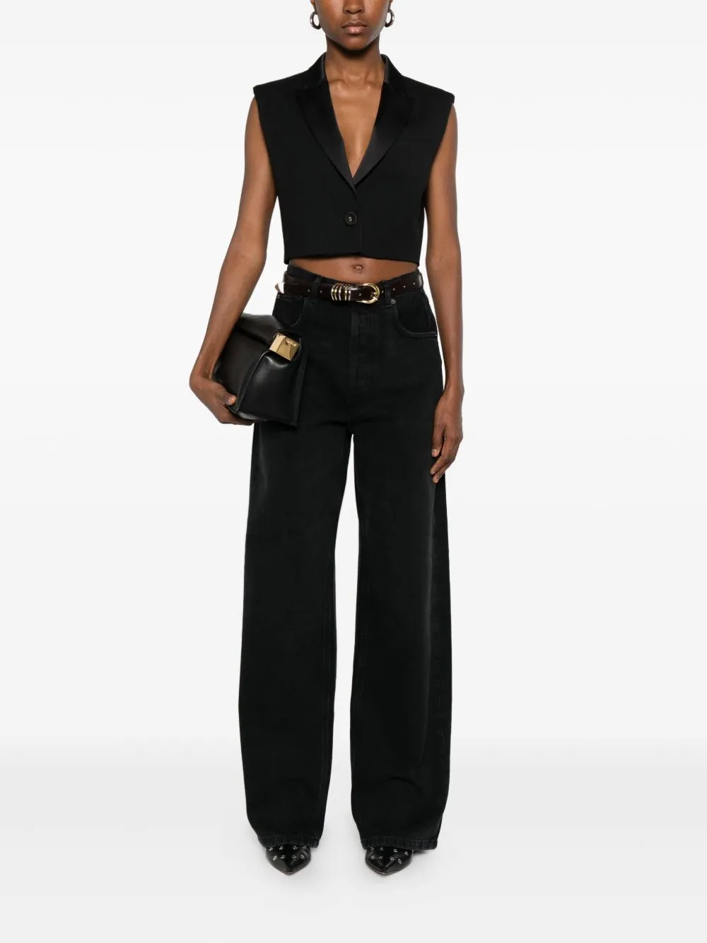 Twinset Cropped Sleeveless Vest