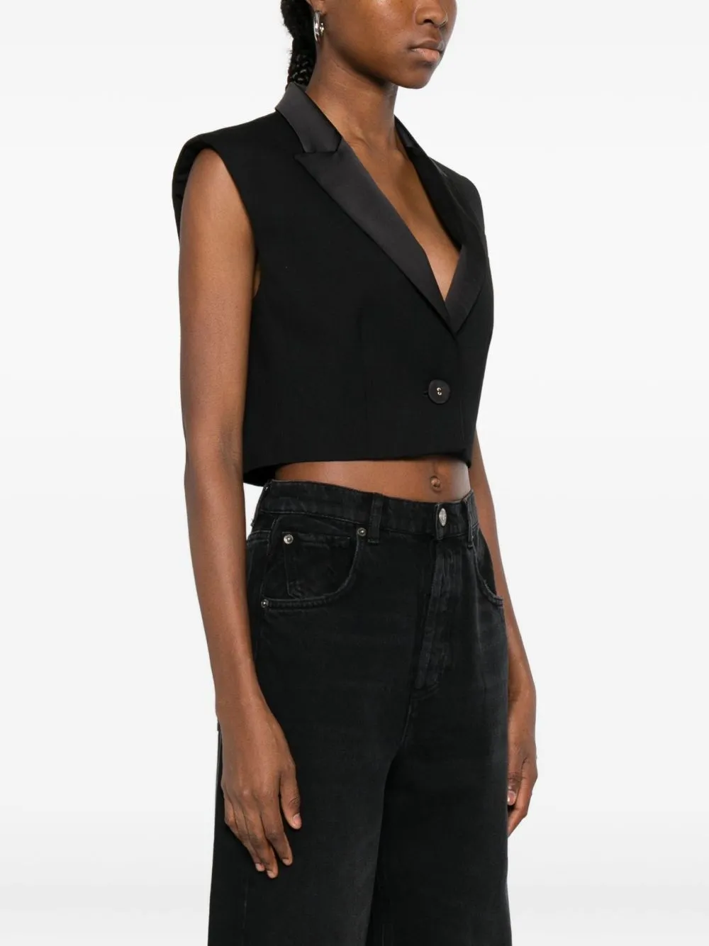 Twinset Cropped Sleeveless Vest