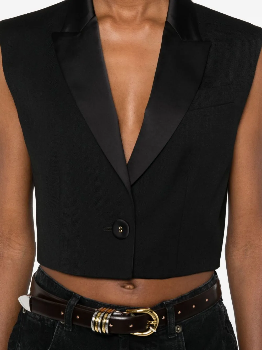 Twinset Cropped Sleeveless Vest