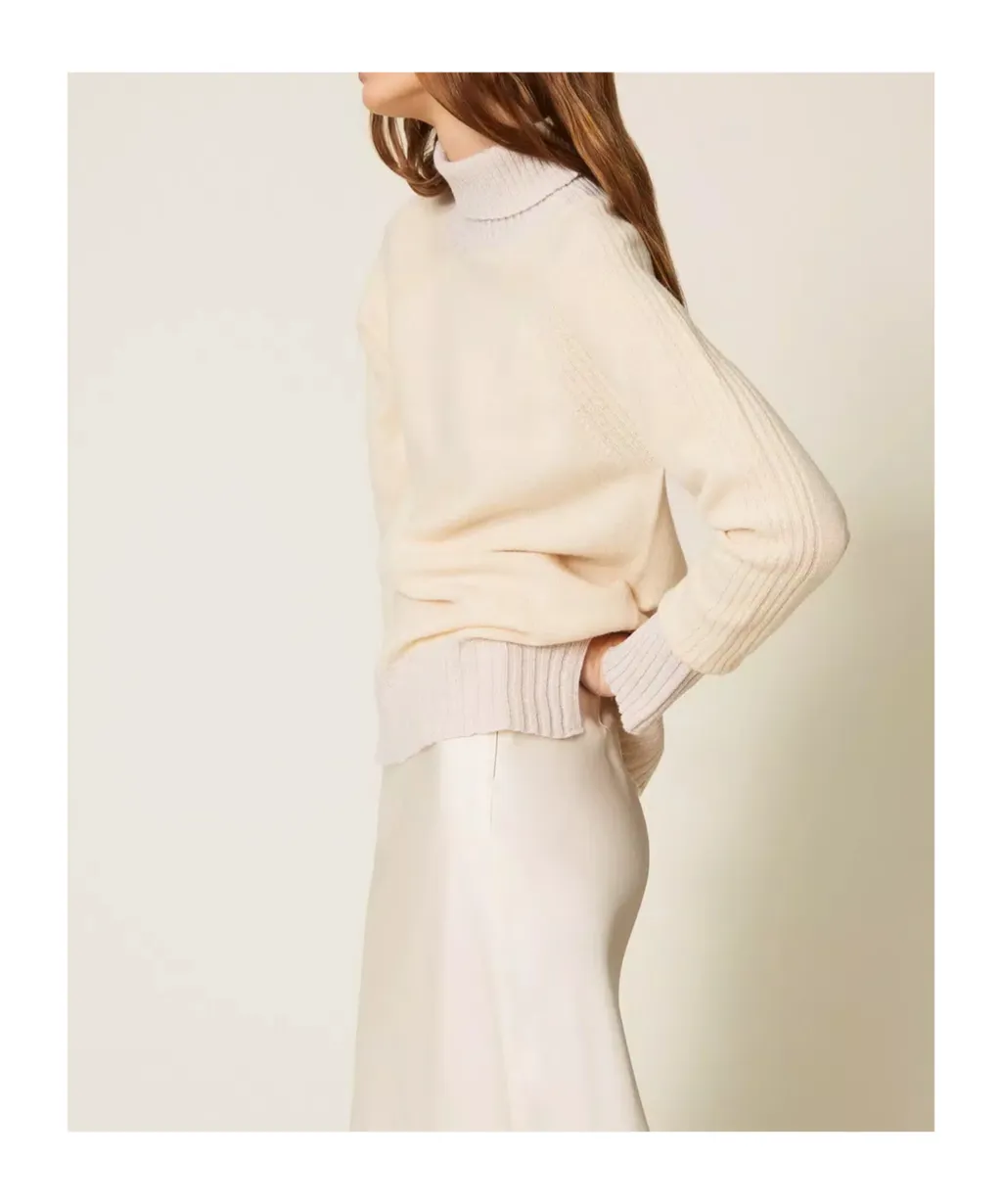 Twinset Long-Sleeved Turtleneck Jumper