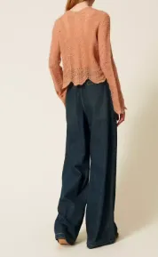 Pleat-Detail Jeans
