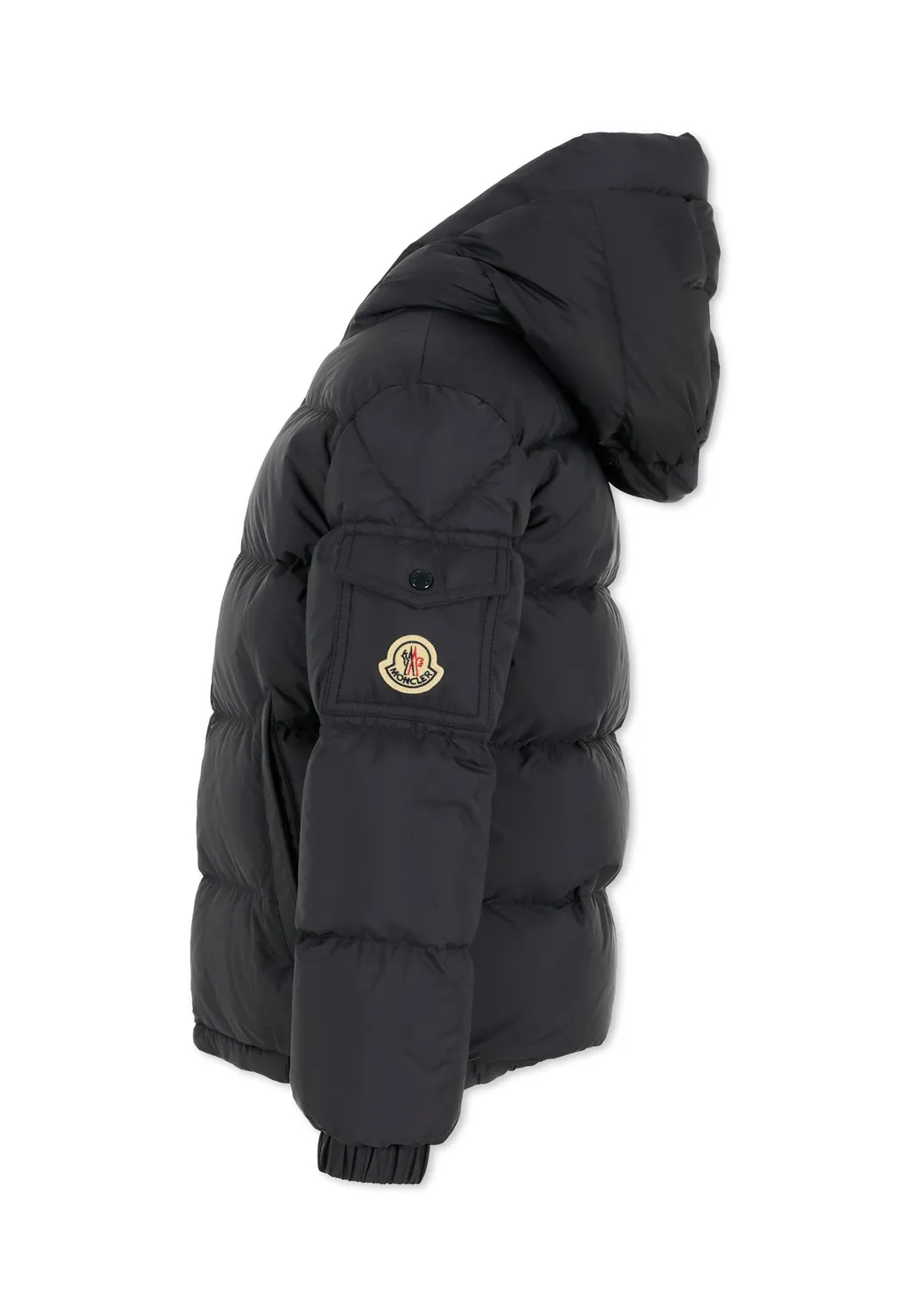 Moncler Enfant Logo Patch Hooded Padded Jacket