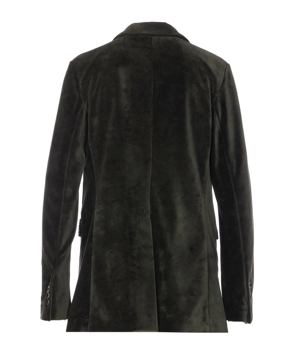 Circolo 1901 Velvet Single-Breasted Jacket