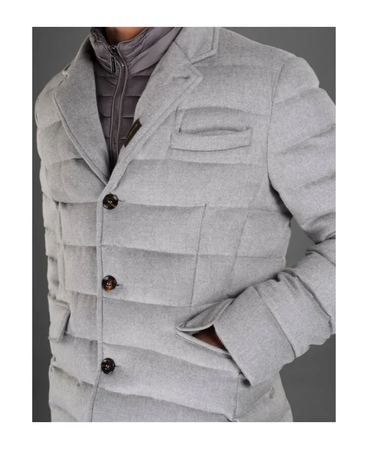 Quilted Down Blazer