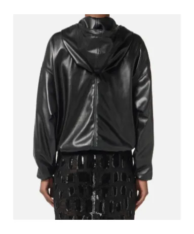 Elisabetta Franchi Textured Hooded Sweatshirt