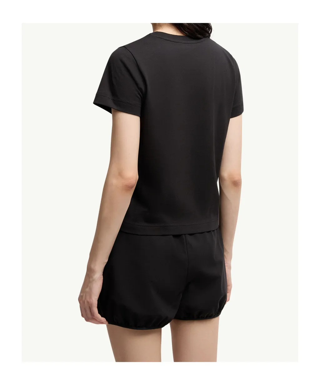 Moncler Logo Embroidered Crewneck T-Shirt