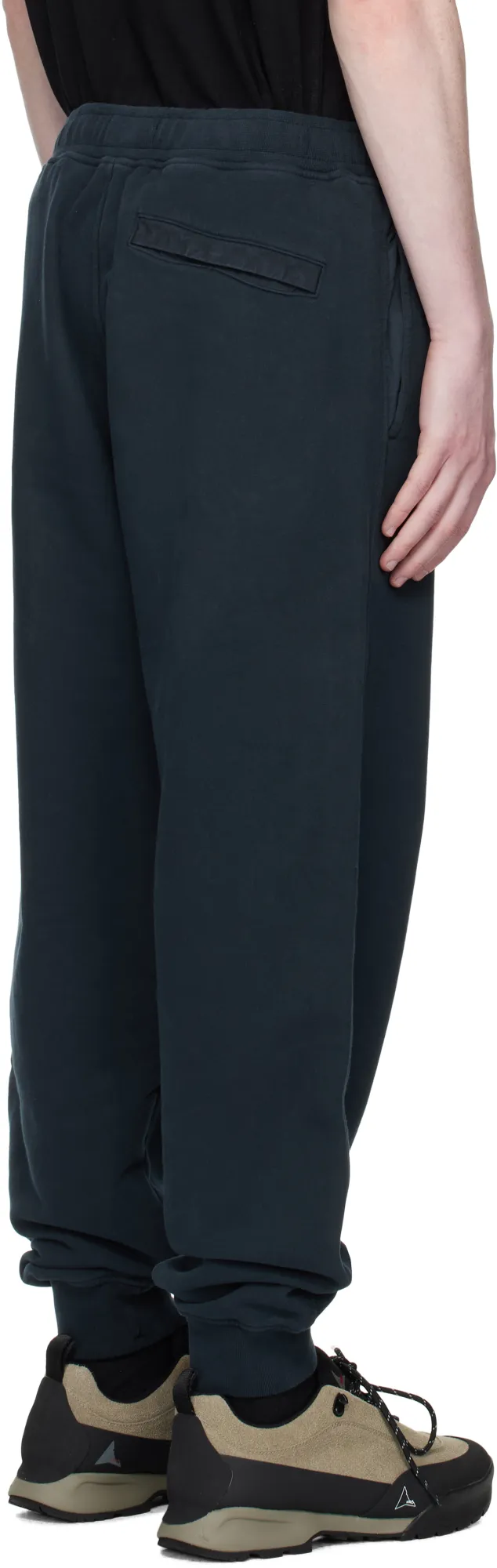 Stone Island Logo Patch Cuffed Hem Track Pants