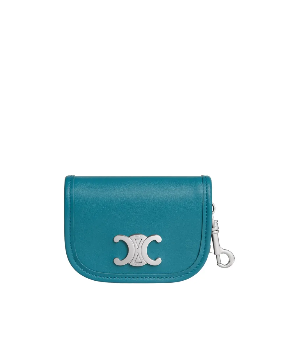 Keyring Nano Besace Triomphe In Smooth Calfskin