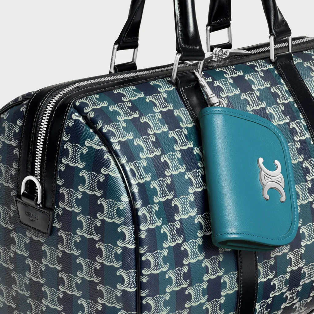 Keyring Nano Besace Triomphe In Smooth Calfskin