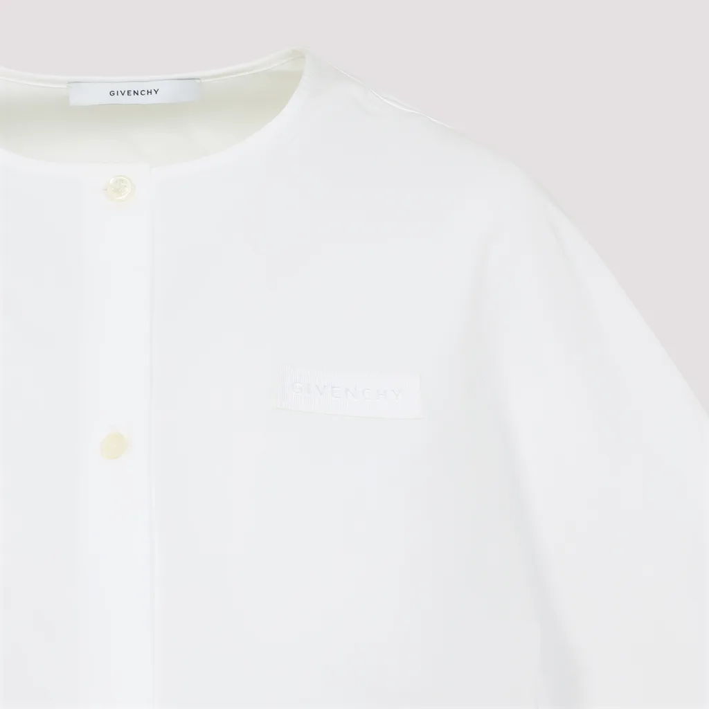 Givenchy Logo Patch Cropped T-Shirt