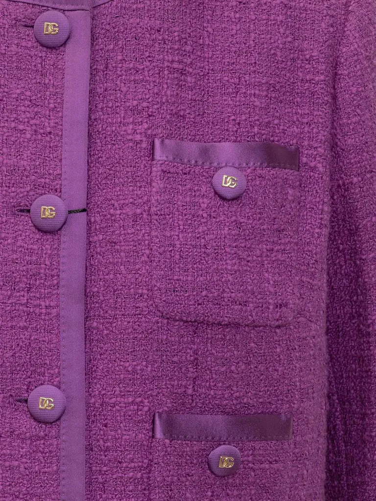 Dolce & Gabbana Pocket Detailed Cropped Jacket