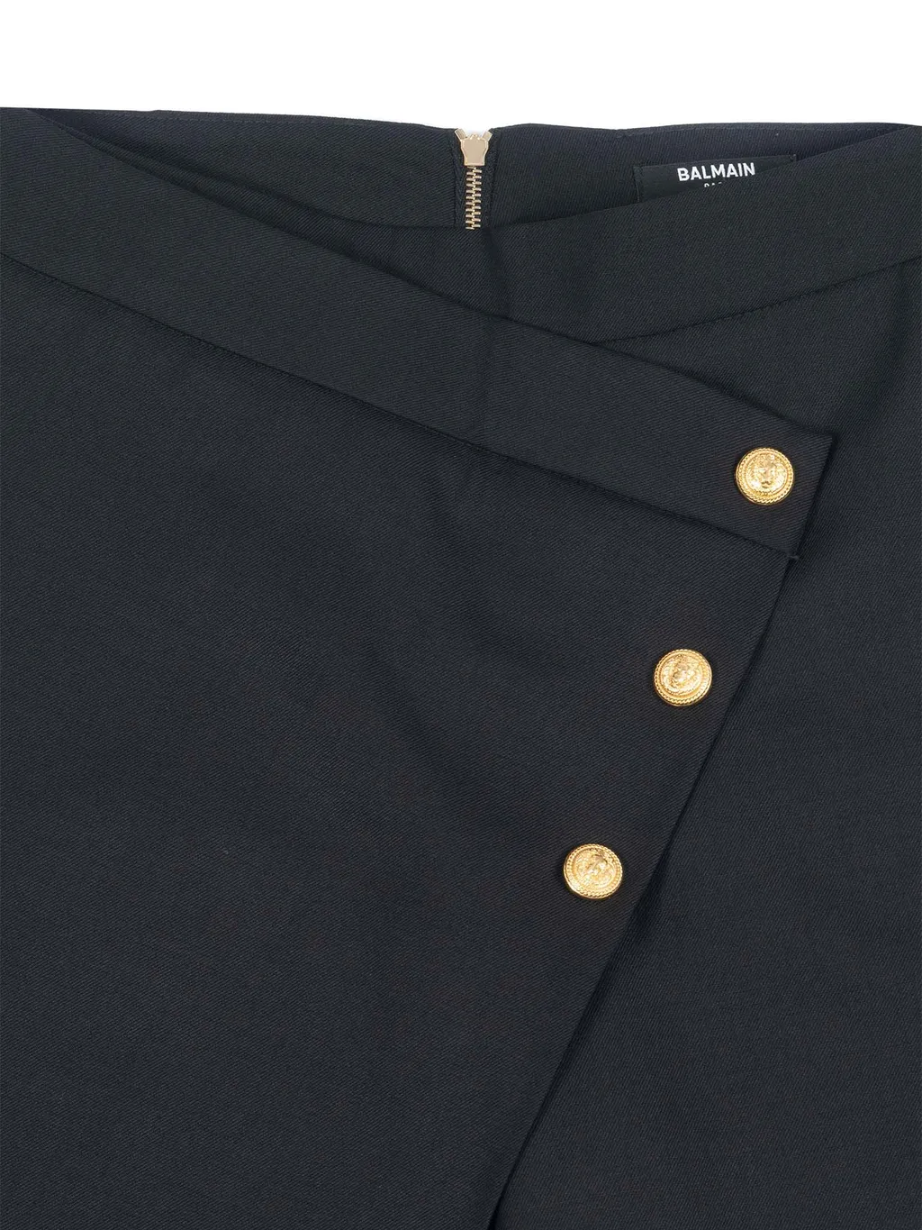 Balmain Kids Button Detailed High Waist Trousers