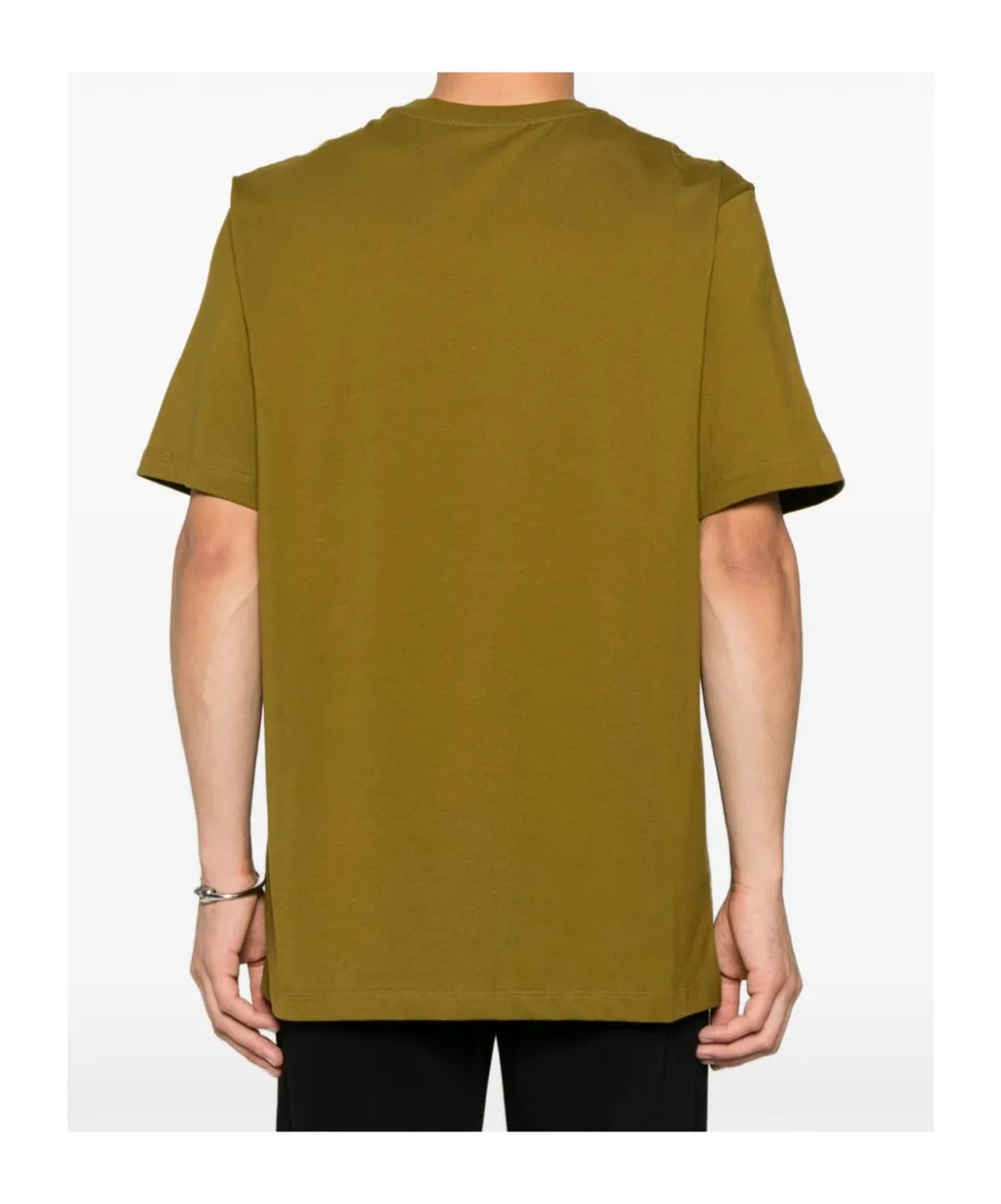 Msgm Logo Printed Crewneck T-Shirt