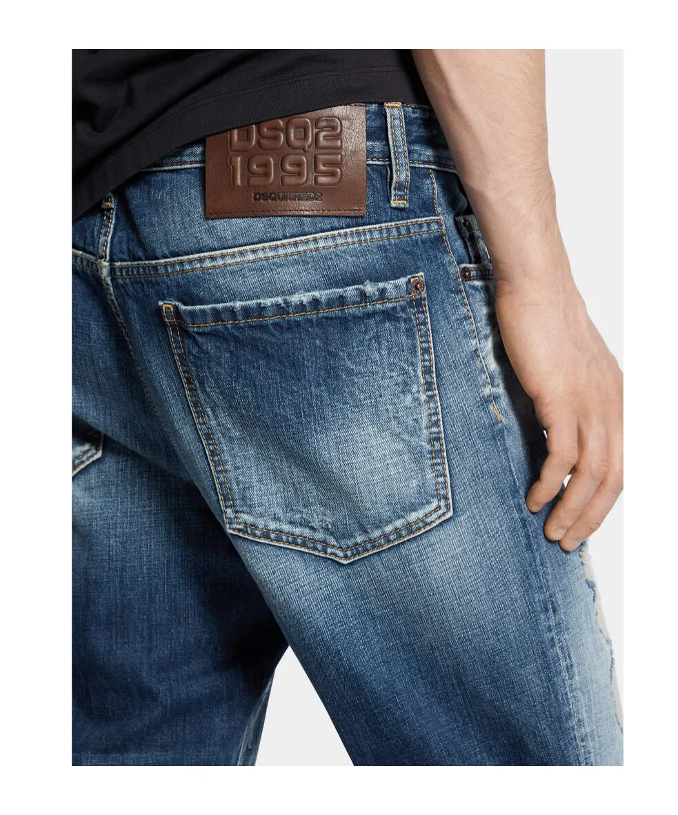 Distressed Tapered Jeans
