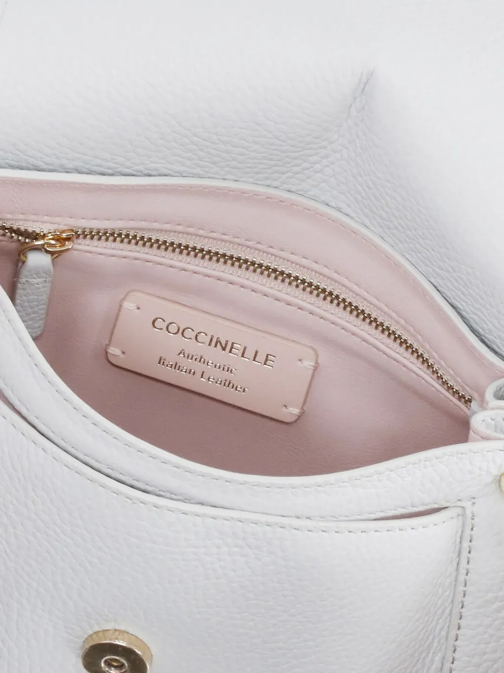 Small C-Me Leather Top-Handle Satchel Bag