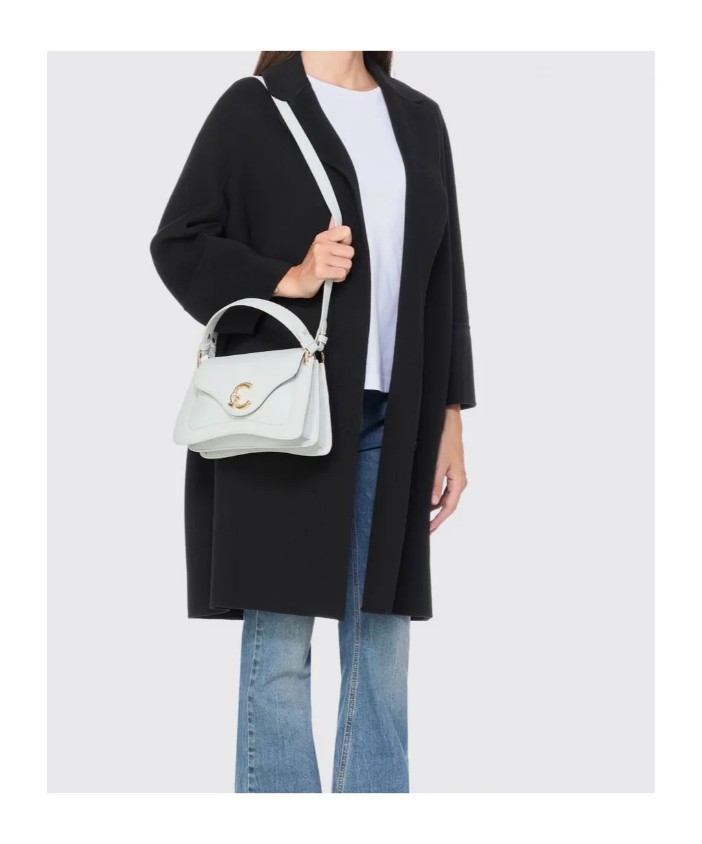 Small C-Me Leather Top-Handle Satchel Bag