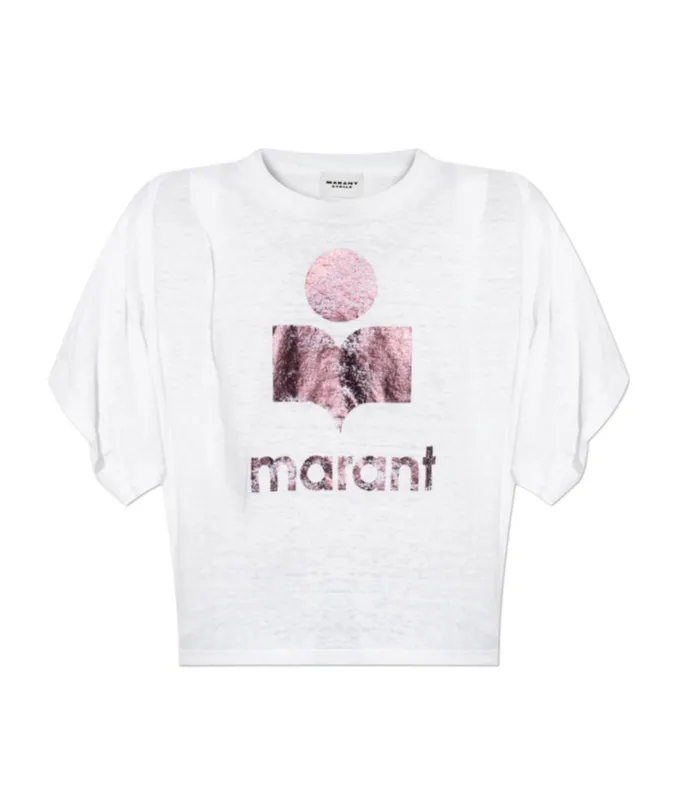 Isabel Marant ÉToile Logo Printed T-Shirt
