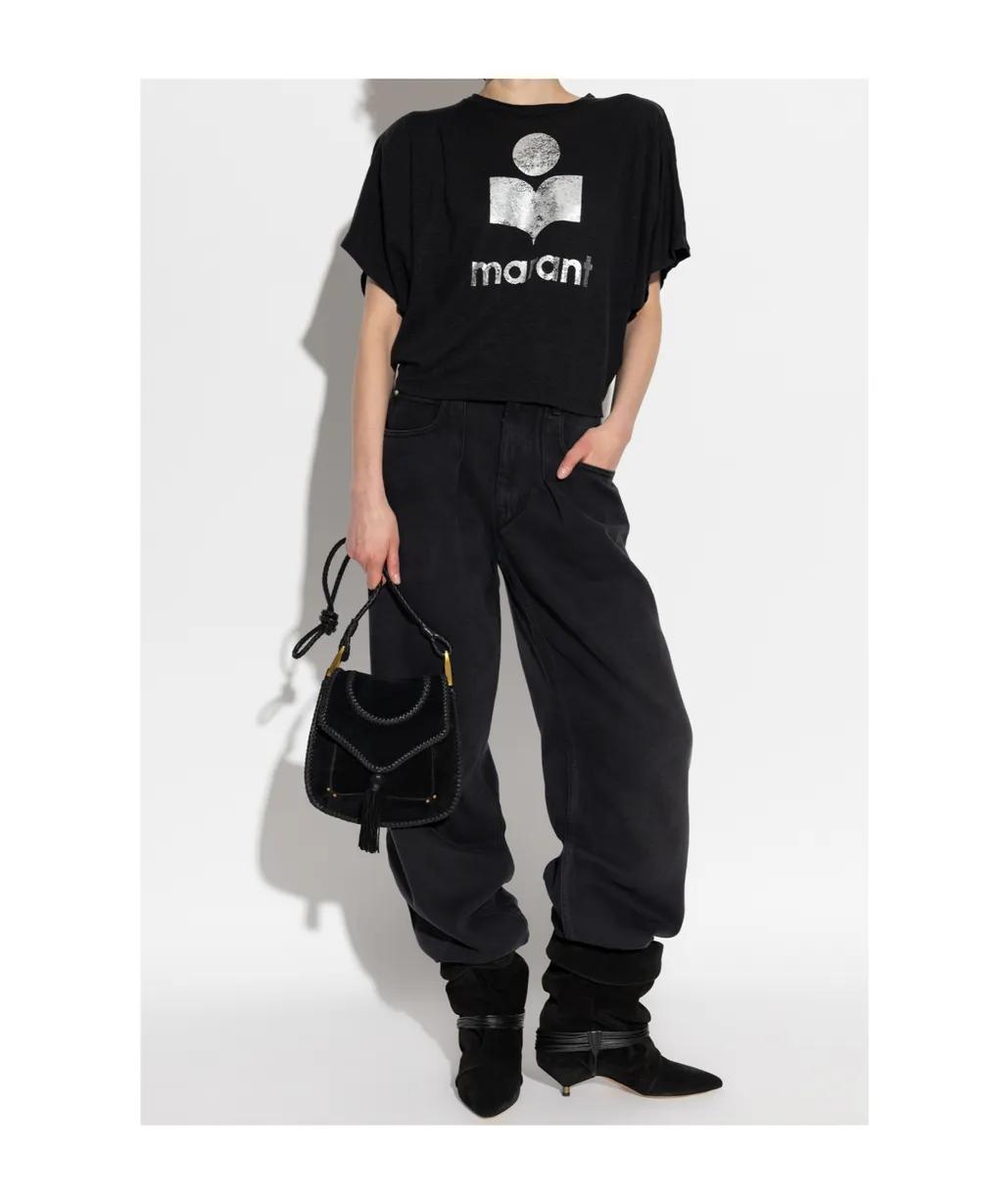 Isabel Marant ÉToile Logo Printed T-Shirt