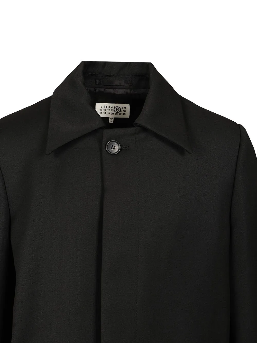 Mm6 Maison Margiela Buttoned Tailored Overcoat