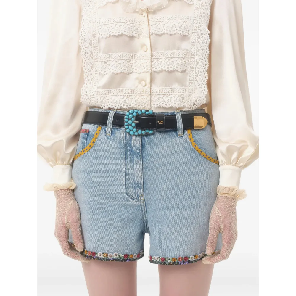 Vlogo Signature Leather Belt