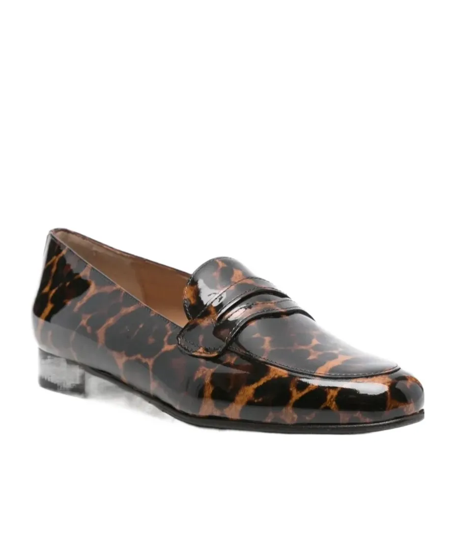 2100 Leopard-Print Penny Loafers
