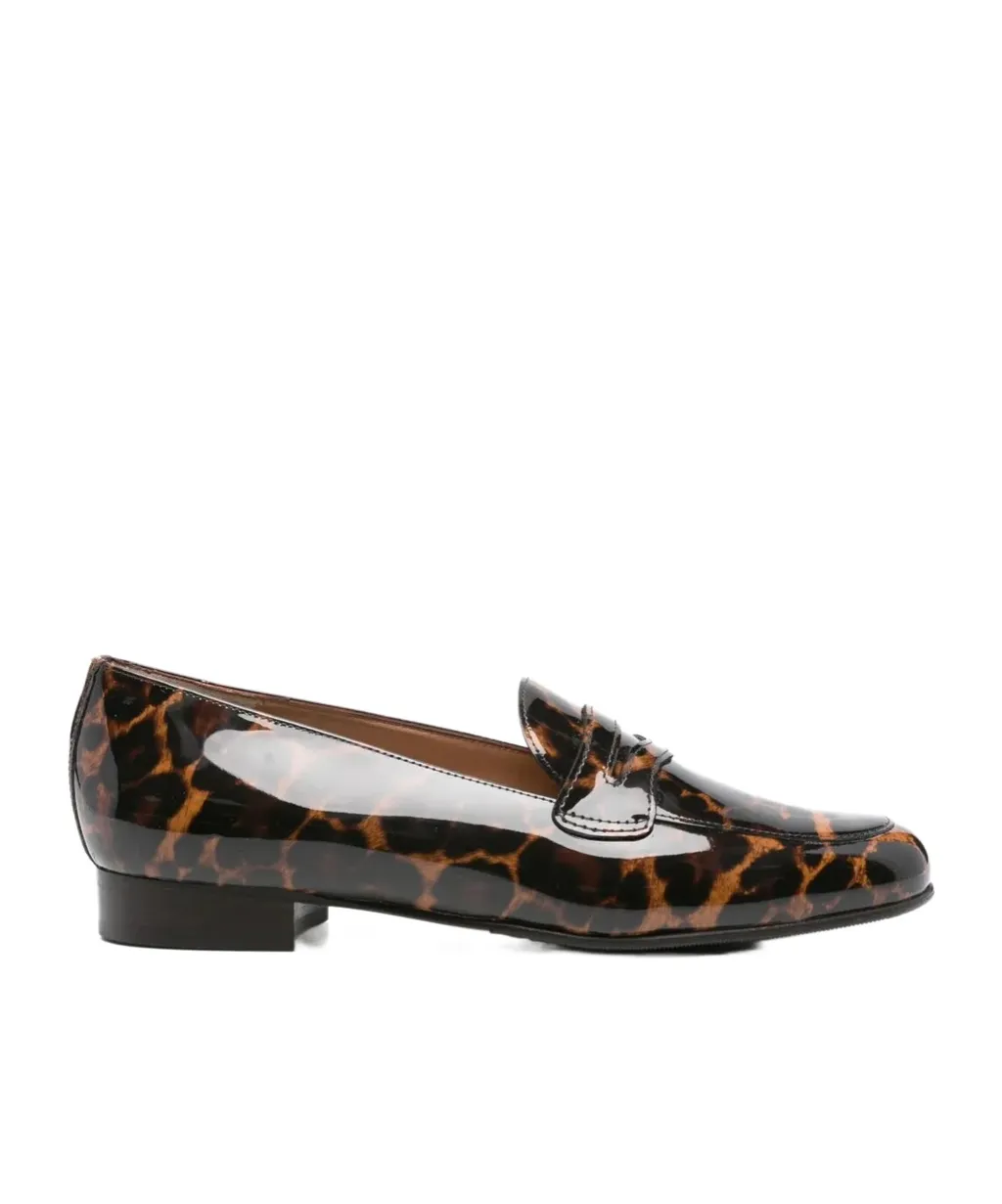 2100 Leopard-Print Penny Loafers
