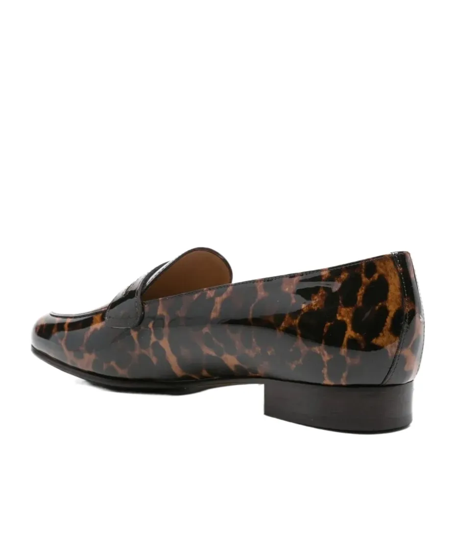 2100 Leopard-Print Penny Loafers