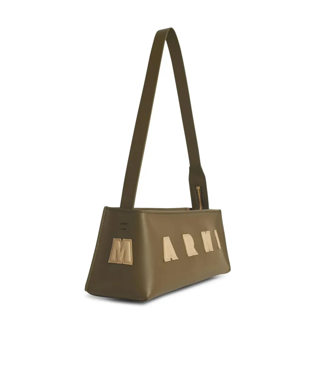 Marni Logo Patch Shoulder Bag
