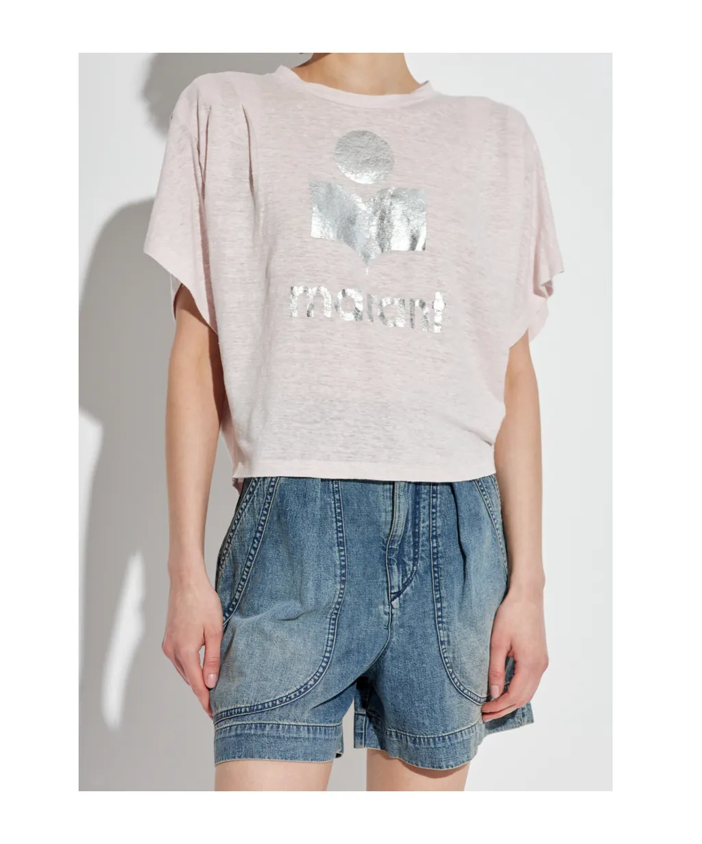 Isabel Marant ÉToile Logo Printed T-Shirt