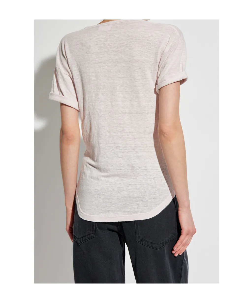 Isabel Marant Toile Koldi Logo Printed Crewneck T-Shirt
