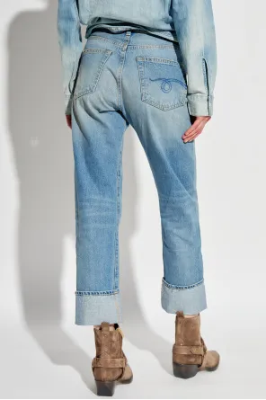 Folded-Edge Jeans