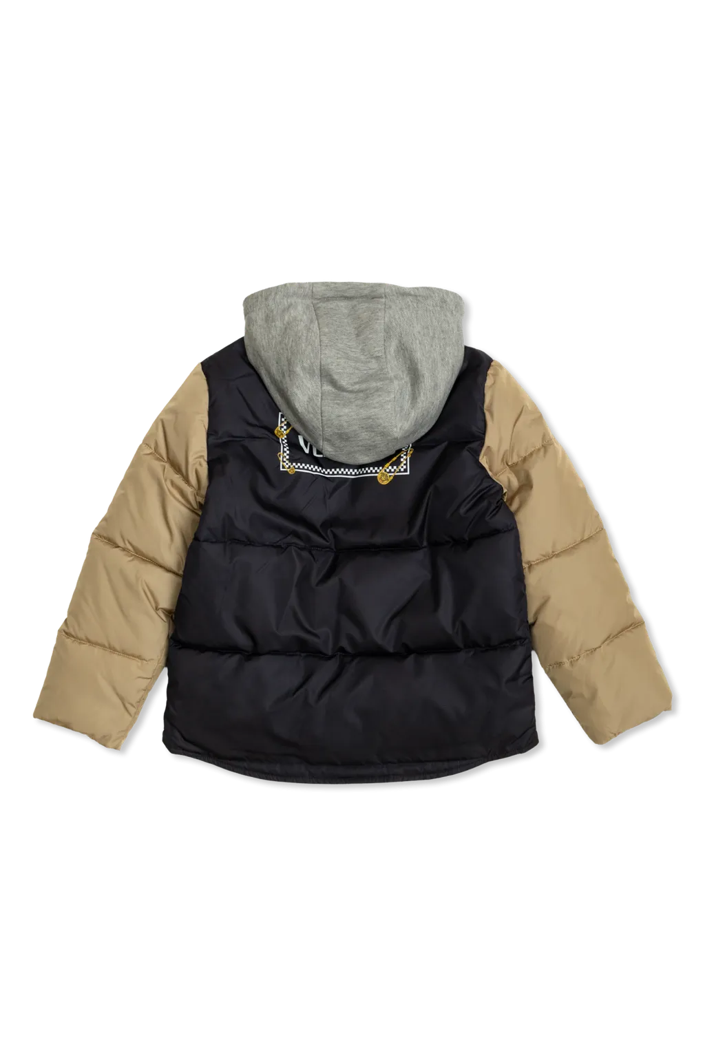 Versace Kids Insulated Button-Up Hooded Jacket