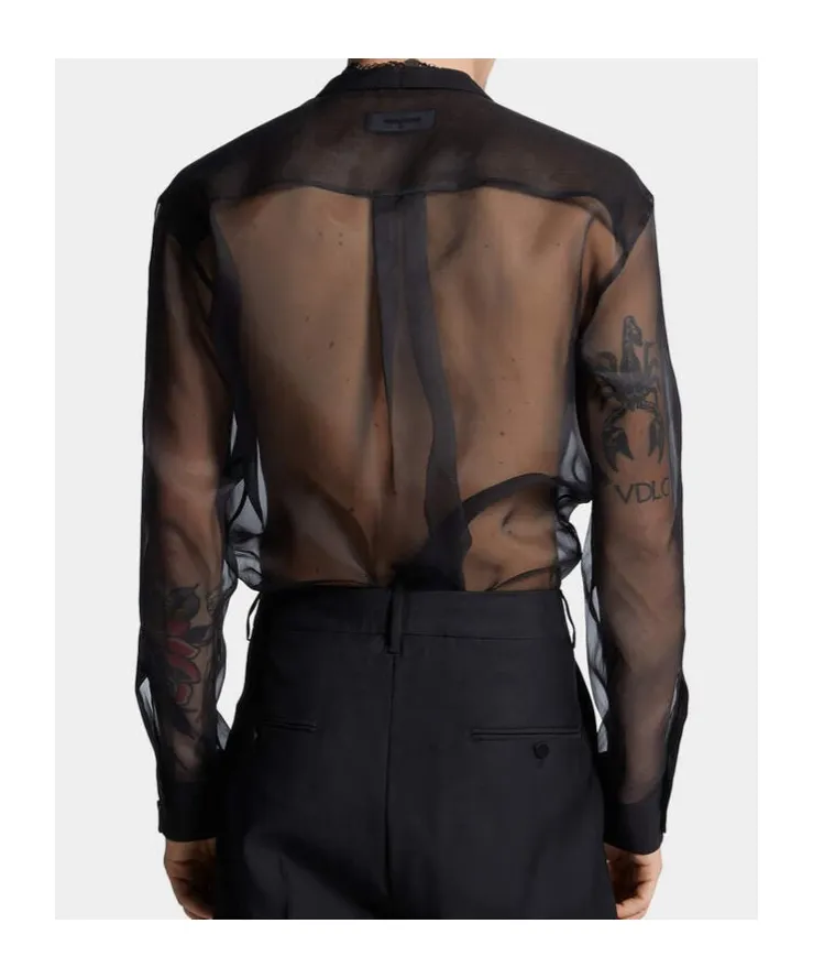 Dsquared2 Semi-Sheer Long-Sleeved Shirt