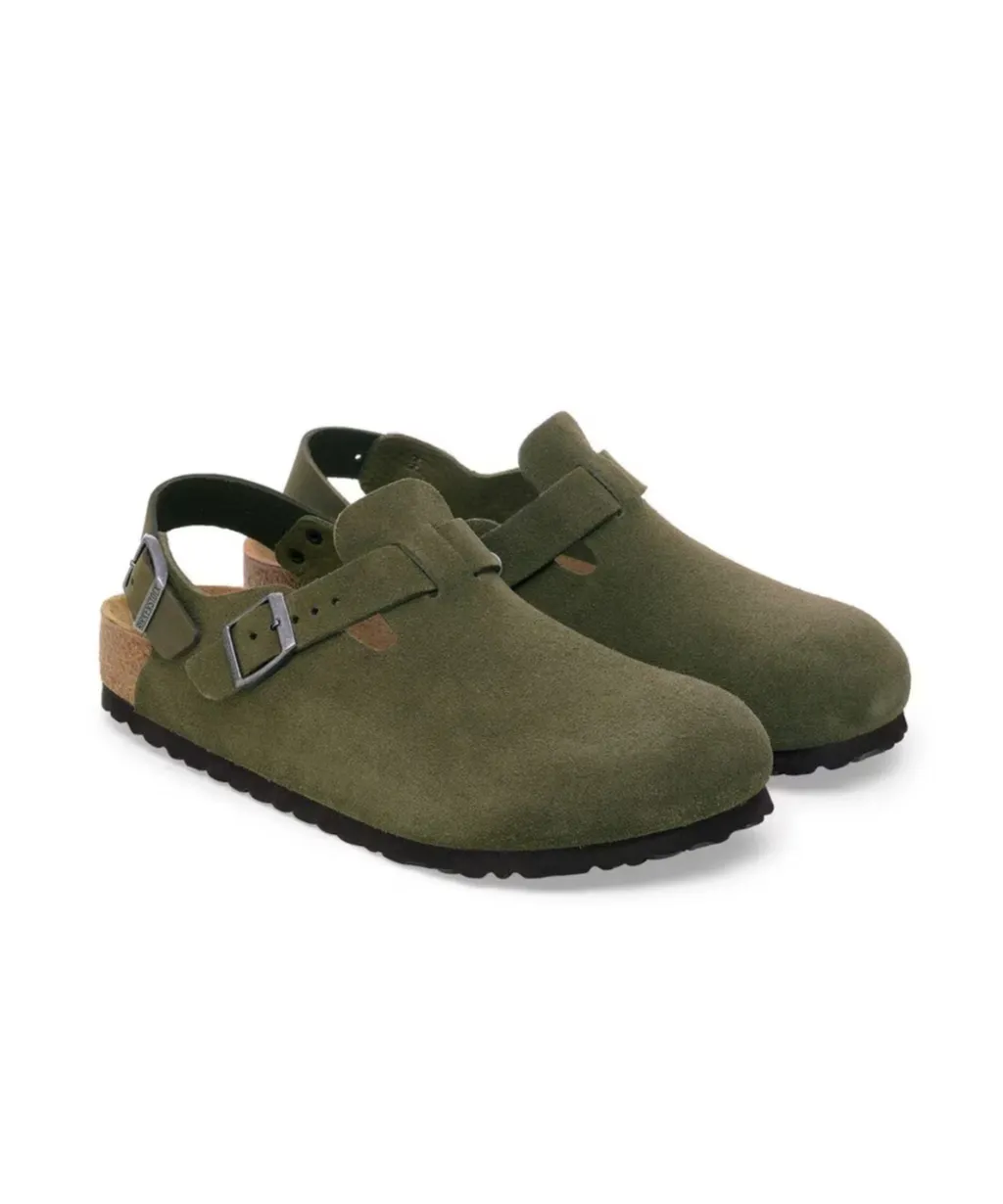 Tokyo Buckle Slingback Mules