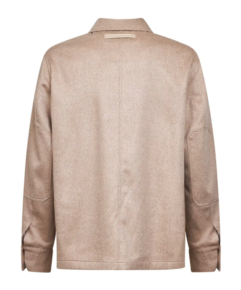 Zegna Buttoned Cashmere Shirt
