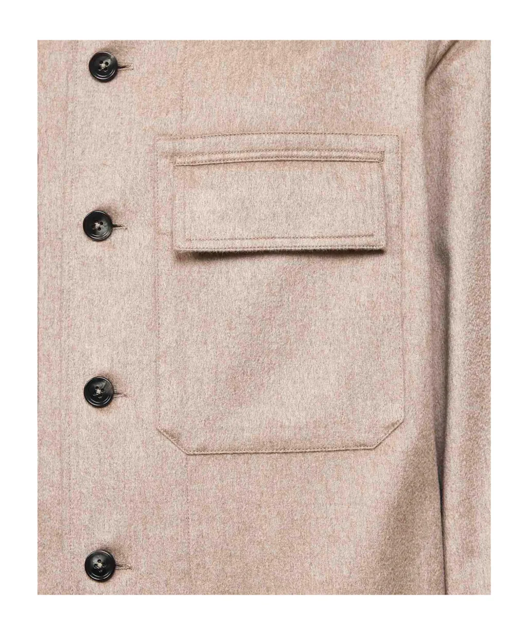 Zegna Buttoned Cashmere Shirt