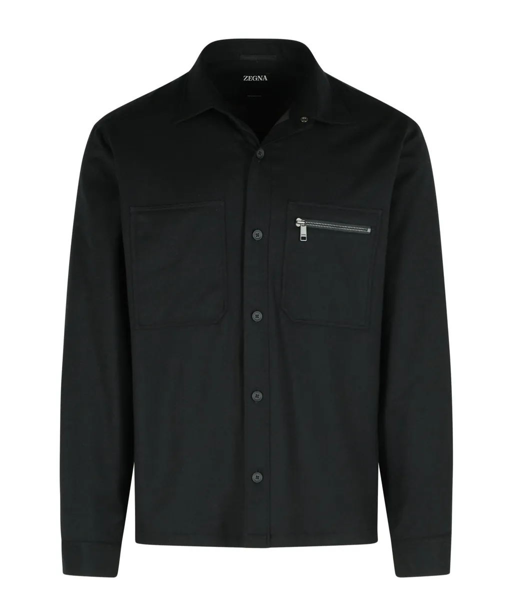 Zip-Pocket Overshirt