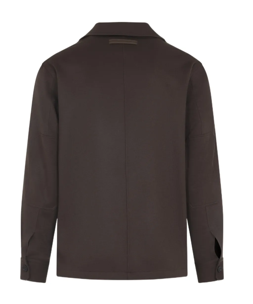 Zegna Long Sleeved Buttoned Overshirt