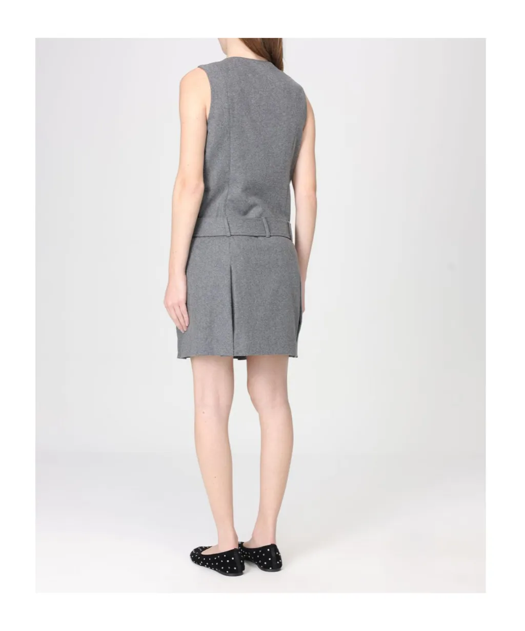 Belted Buttoned Dress