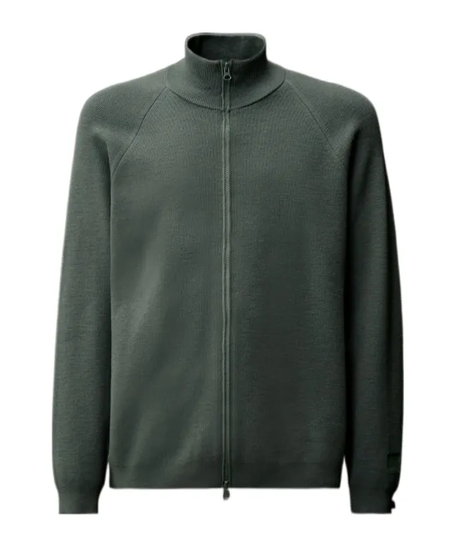 Metropolis Series Extrafine Merino Wool Full Zip Sweater