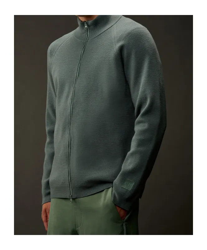 Metropolis Series Extrafine Merino Wool Full Zip Sweater