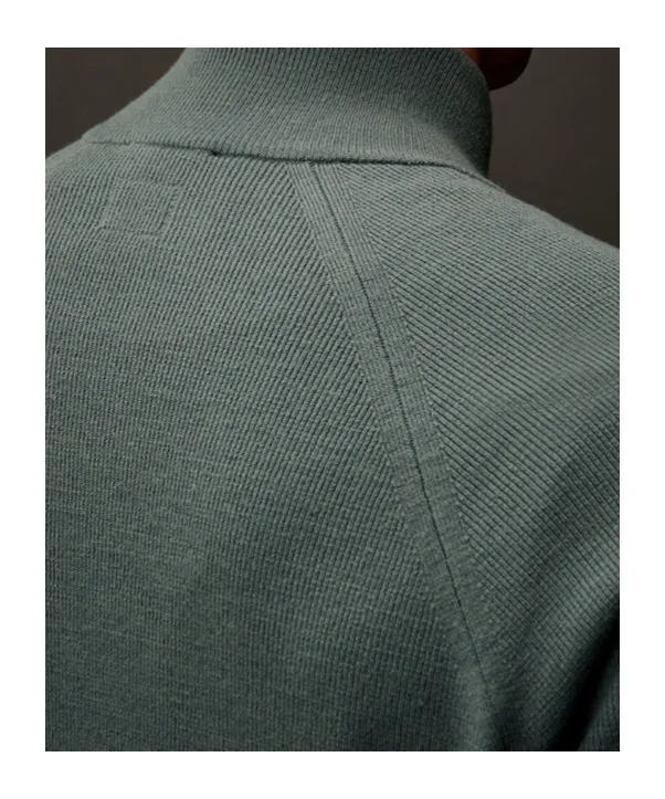 Metropolis Series Extrafine Merino Wool Full Zip Sweater