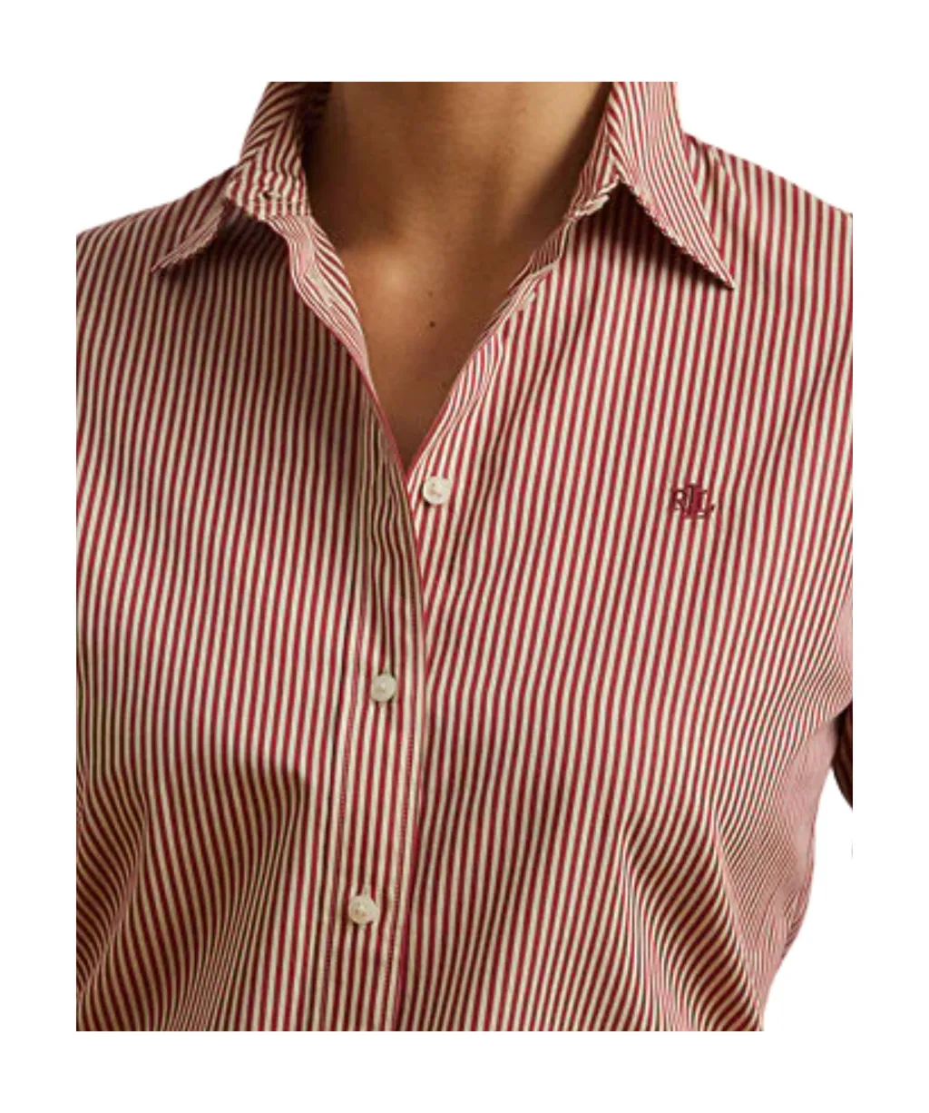 Logo-Detail Stripe-Pattern Shirt
