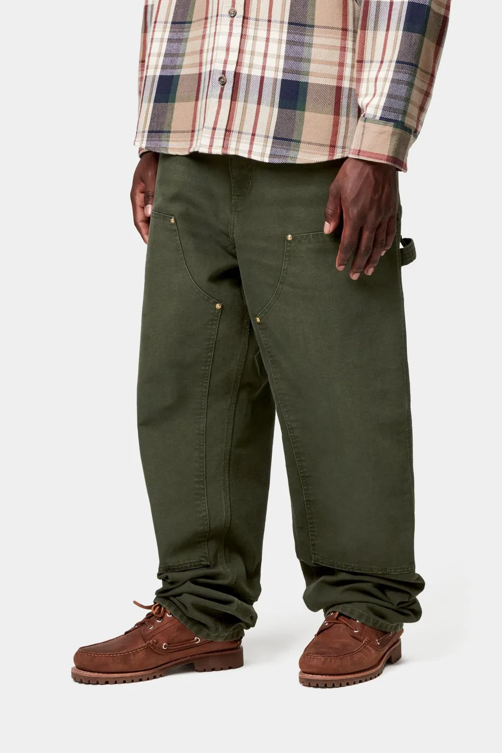 Double Knee Pant - Stone Canvas