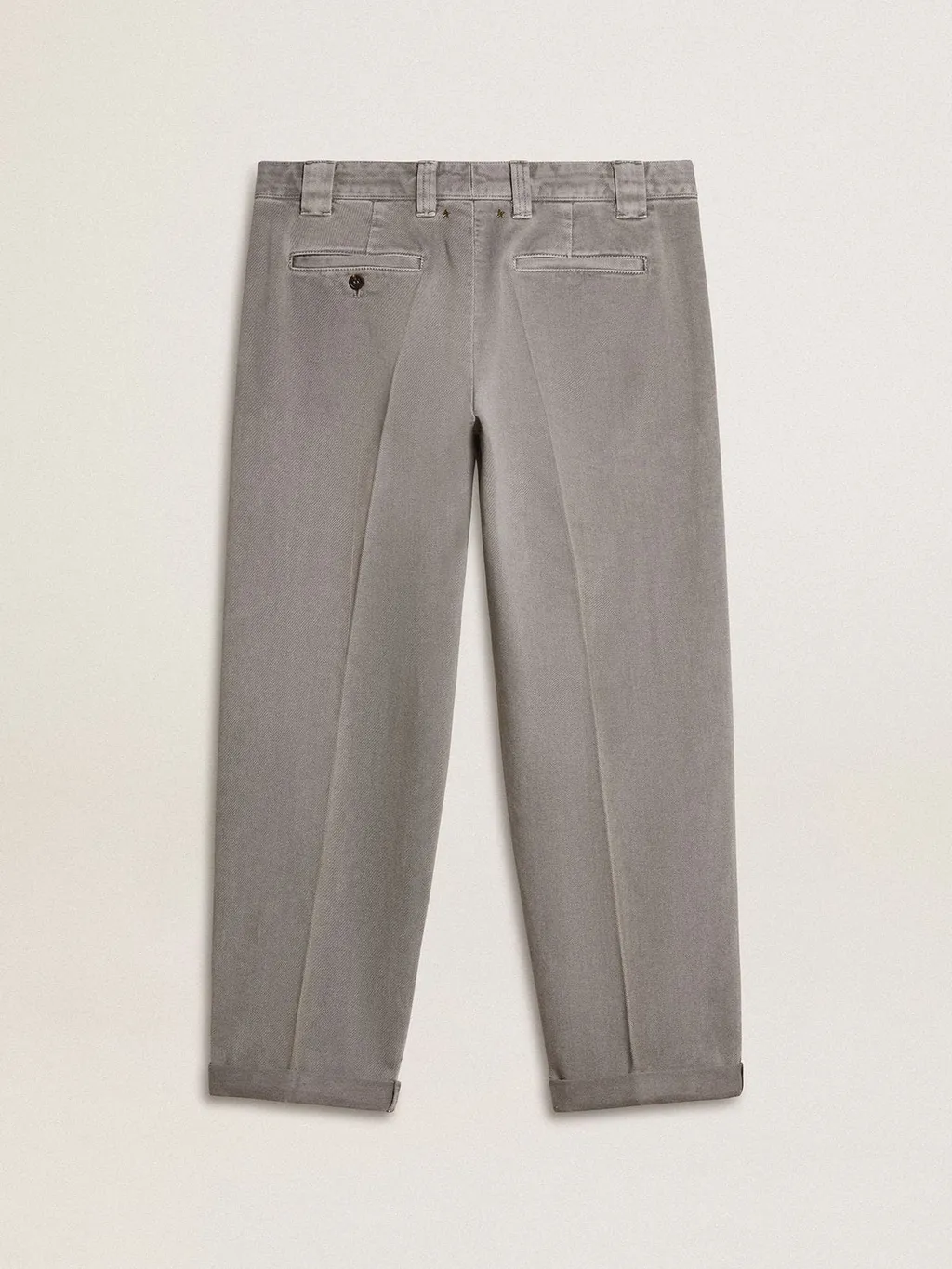 Cuffed Cotton Trousers