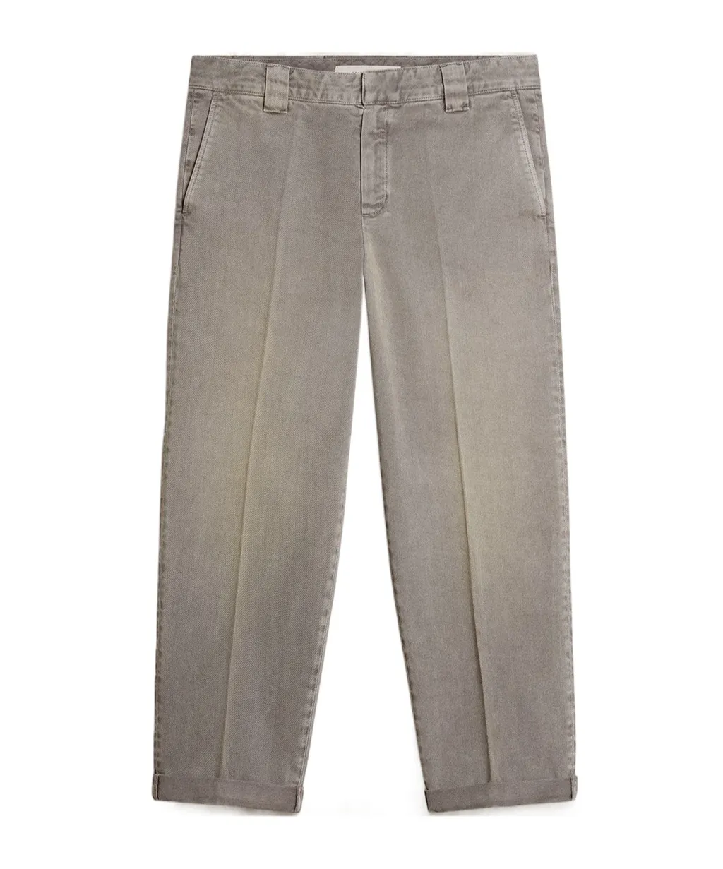 Cuffed Cotton Trousers